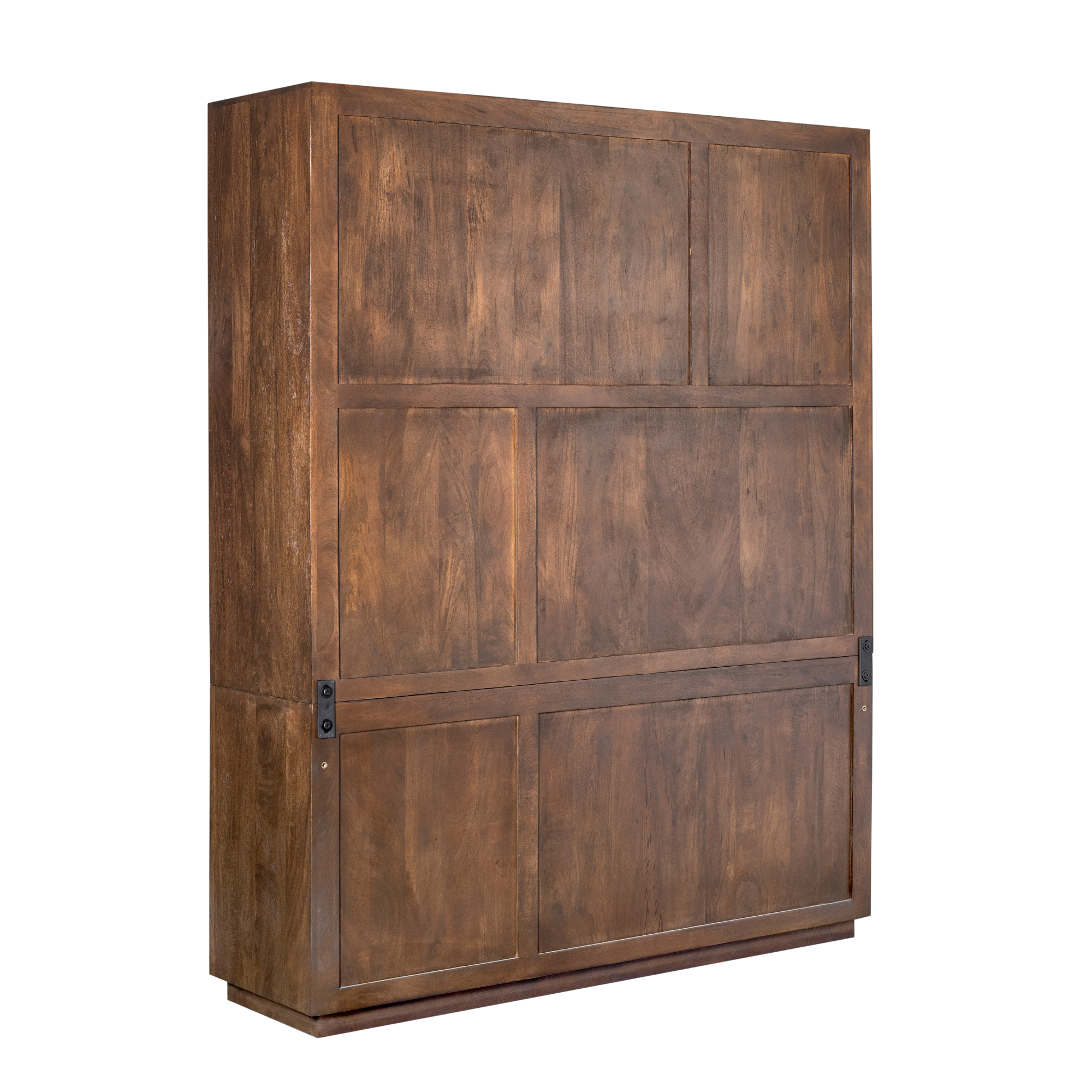 Vakkenkast Brussel XL Bruin Mangohout 160 cm - Image 12