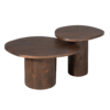 STF-3978_4 Salontafel set Mirre Bruin Mangohout 70 cm - Image 5