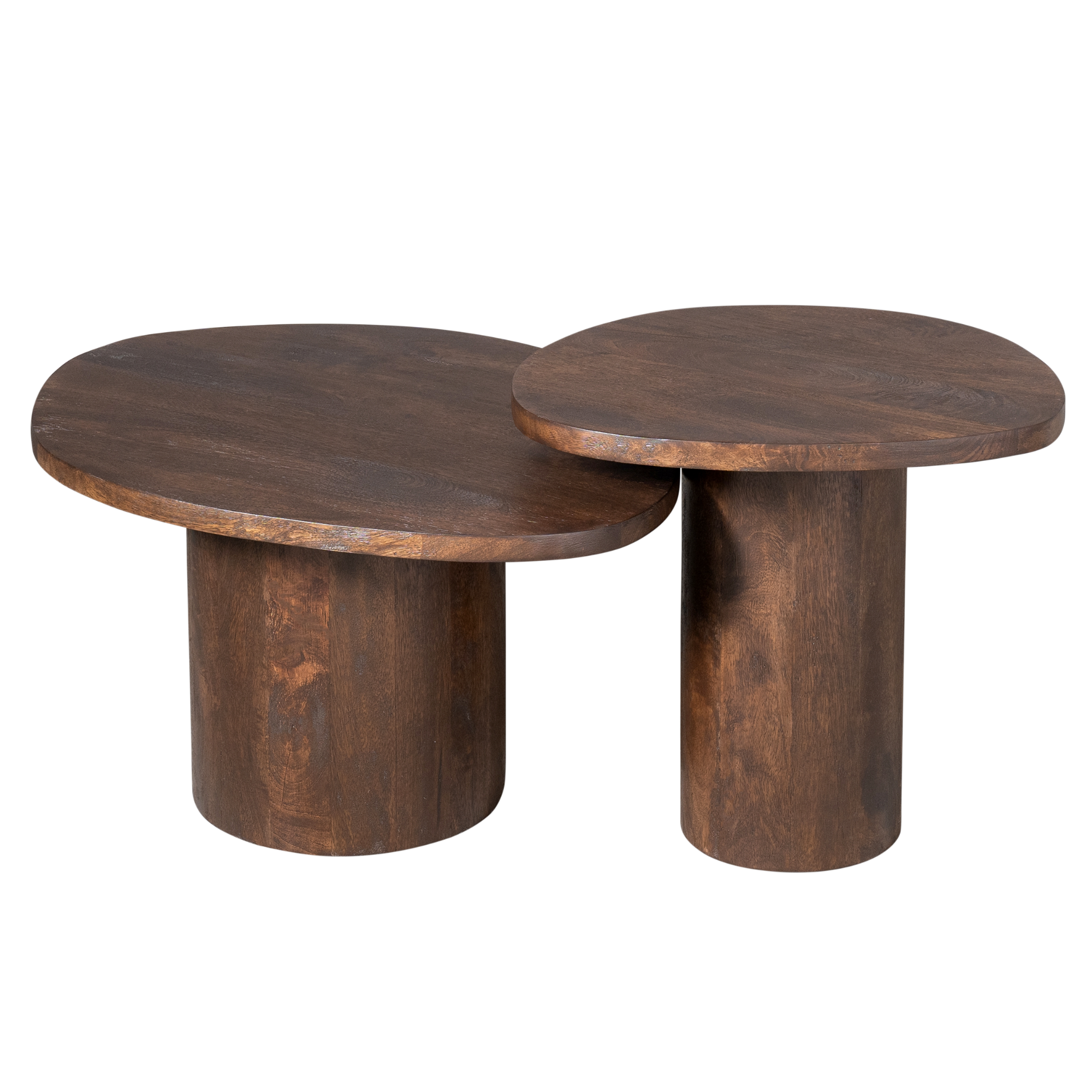 Salontafel set Mirre Bruin Mangohout 70 cm - Image 6