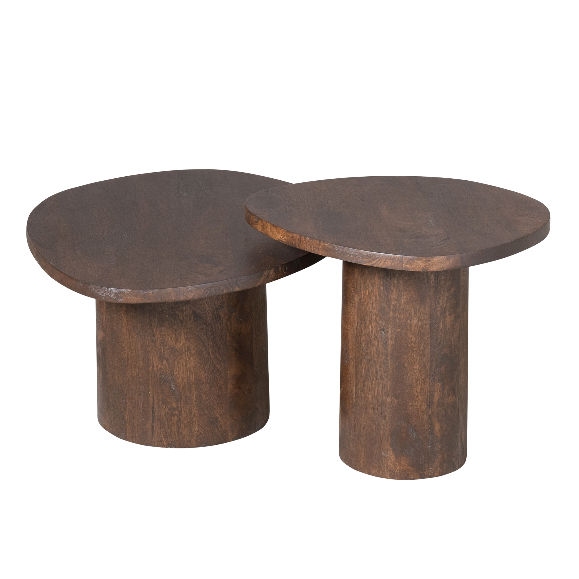 Salontafel set Mirre Bruin Mangohout 70 cm - Image 7