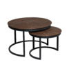 Salontafel set Otik Bruin Eikenhout 70 cm - Image 1