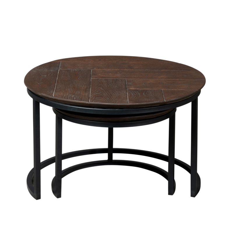 Salontafel set Otik Bruin Eikenhout 70 cm - Image 2