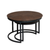 STF-3977_2 Salontafel set Otik Bruin Eikenhout 70 cm - Image 3