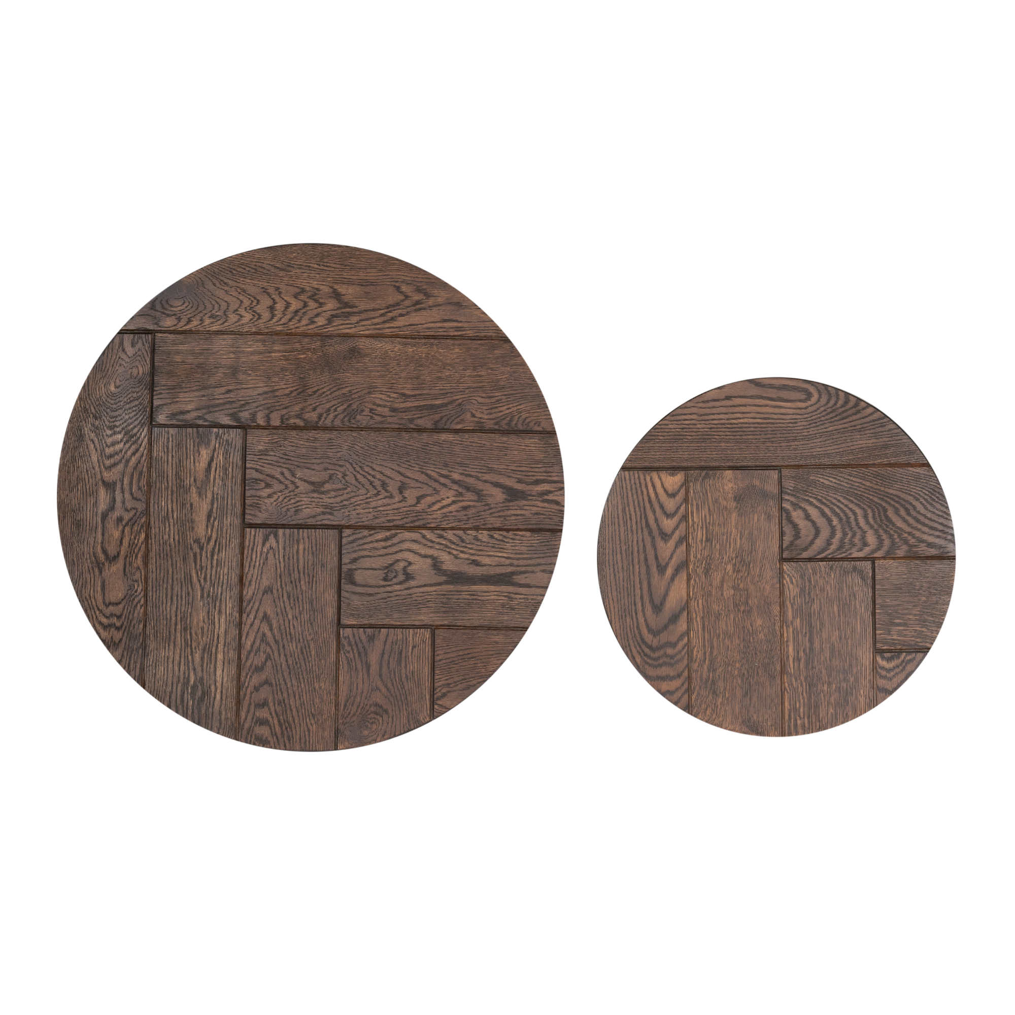 Salontafel set Otik Bruin Eikenhout 70 cm - Image 4
