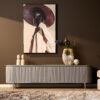 STF-2911_1 Tv meubel Solana Taupe Mangohout 210 cm - Image 2