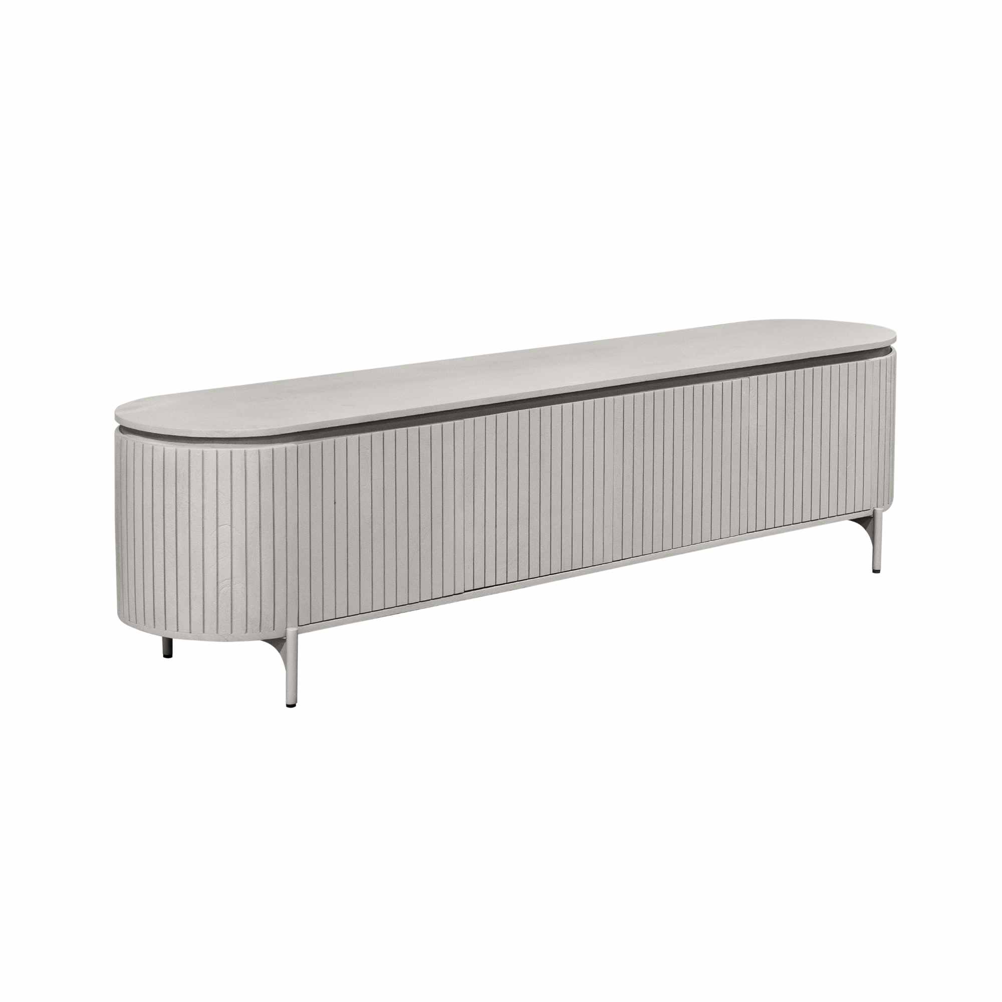 Tv meubel Solana Taupe Mangohout 210 cm - Image 6