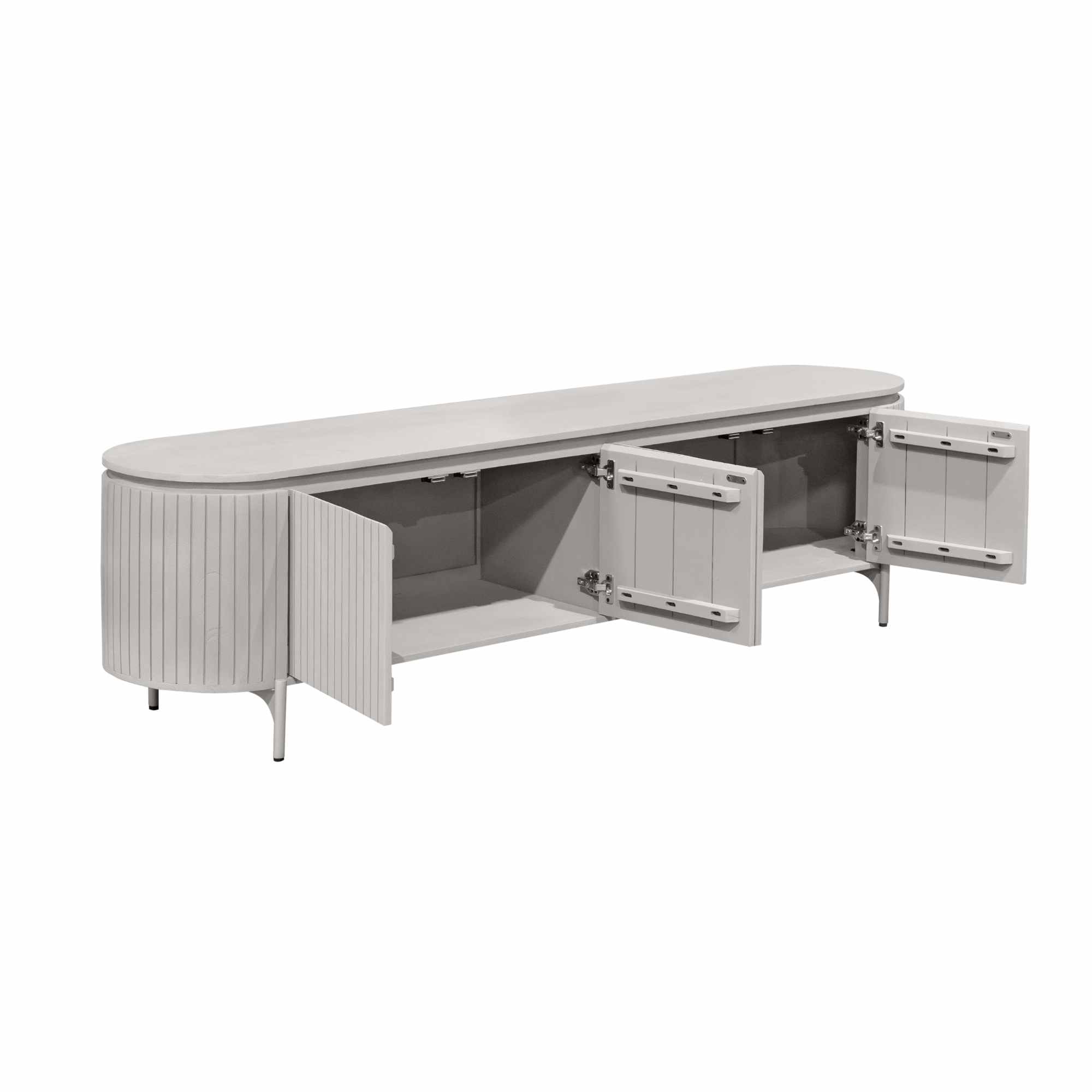 Tv meubel Solana Taupe Mangohout 210 cm - Image 7
