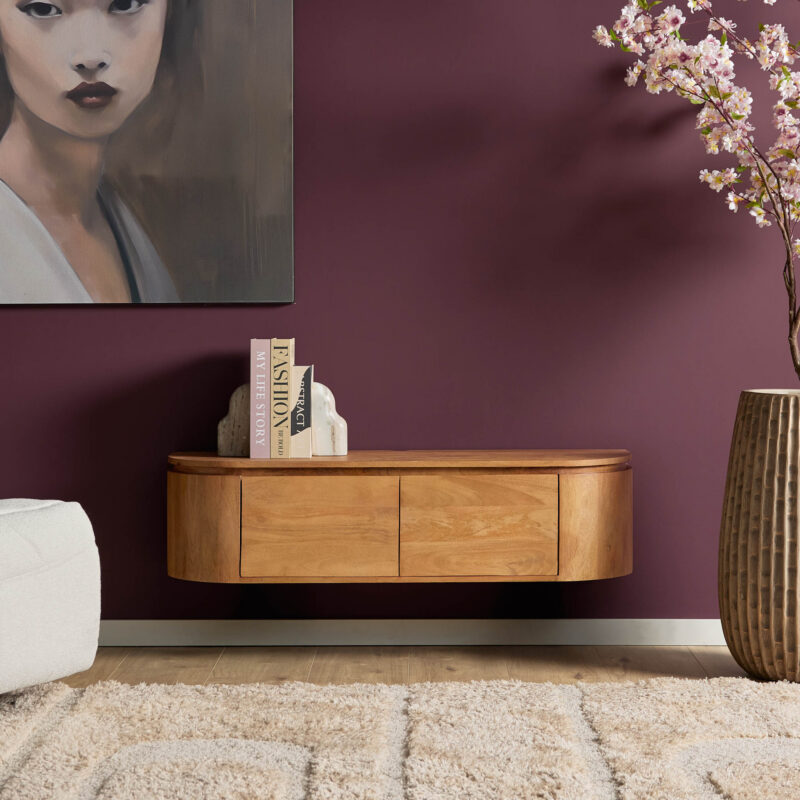 Tv meubel Excellent Naturel Mangohout 120 cm - Image 1