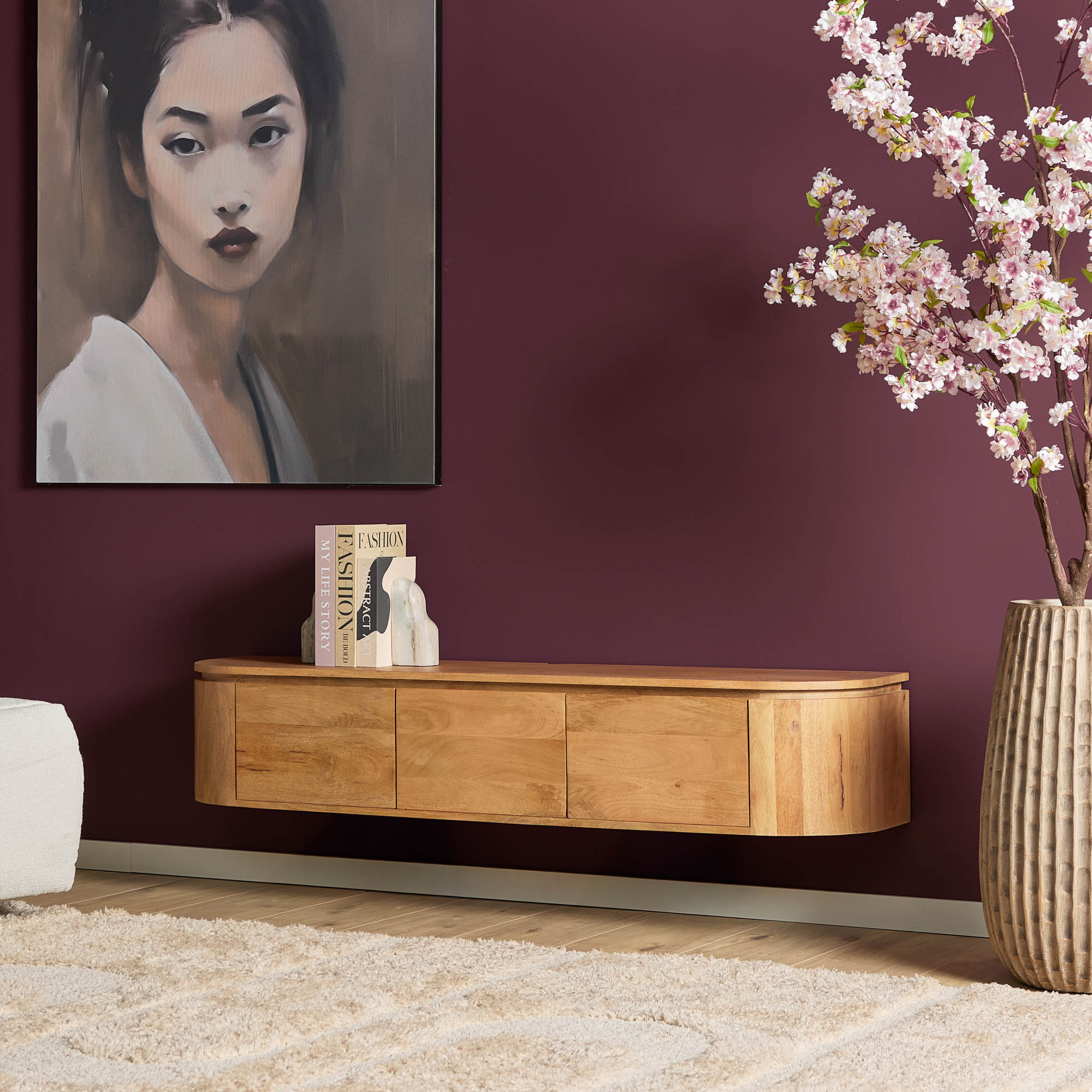 Tv meubel Excellent Naturel Mangohout 160 cm - Image 2