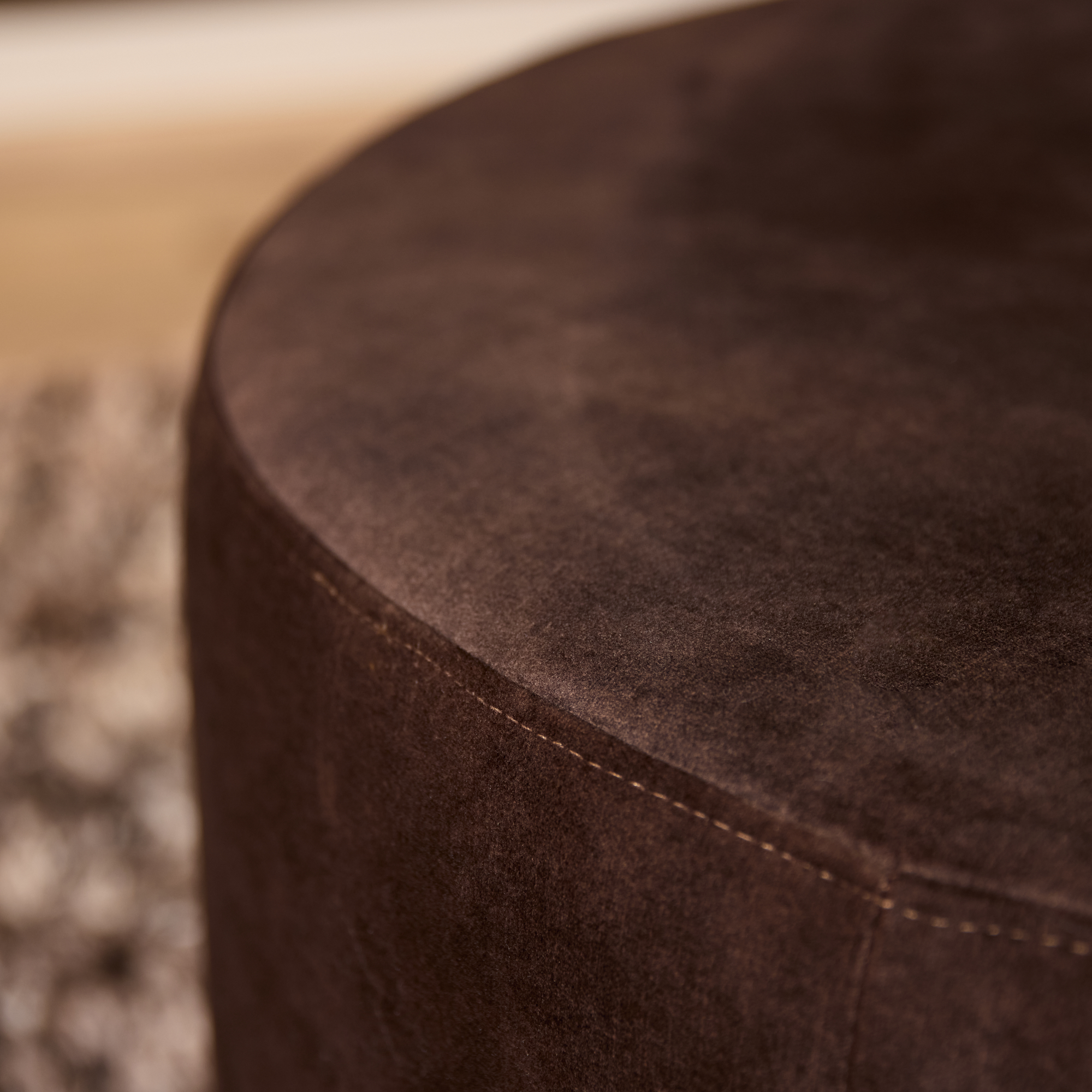 Ronde Hocker Bruin 60 cm | Adore 108 - Image 2