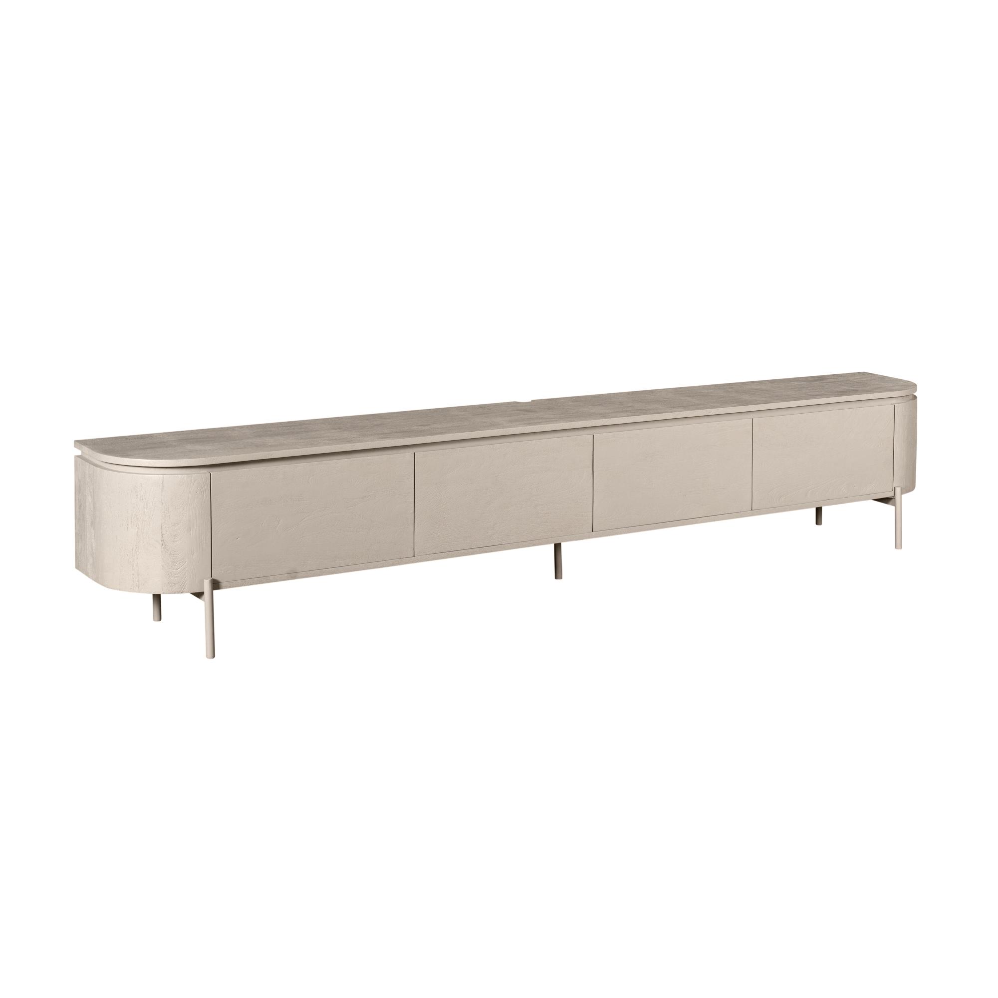 Tv meubel Excellent Taupe Mangohout 240 cm - Image 13