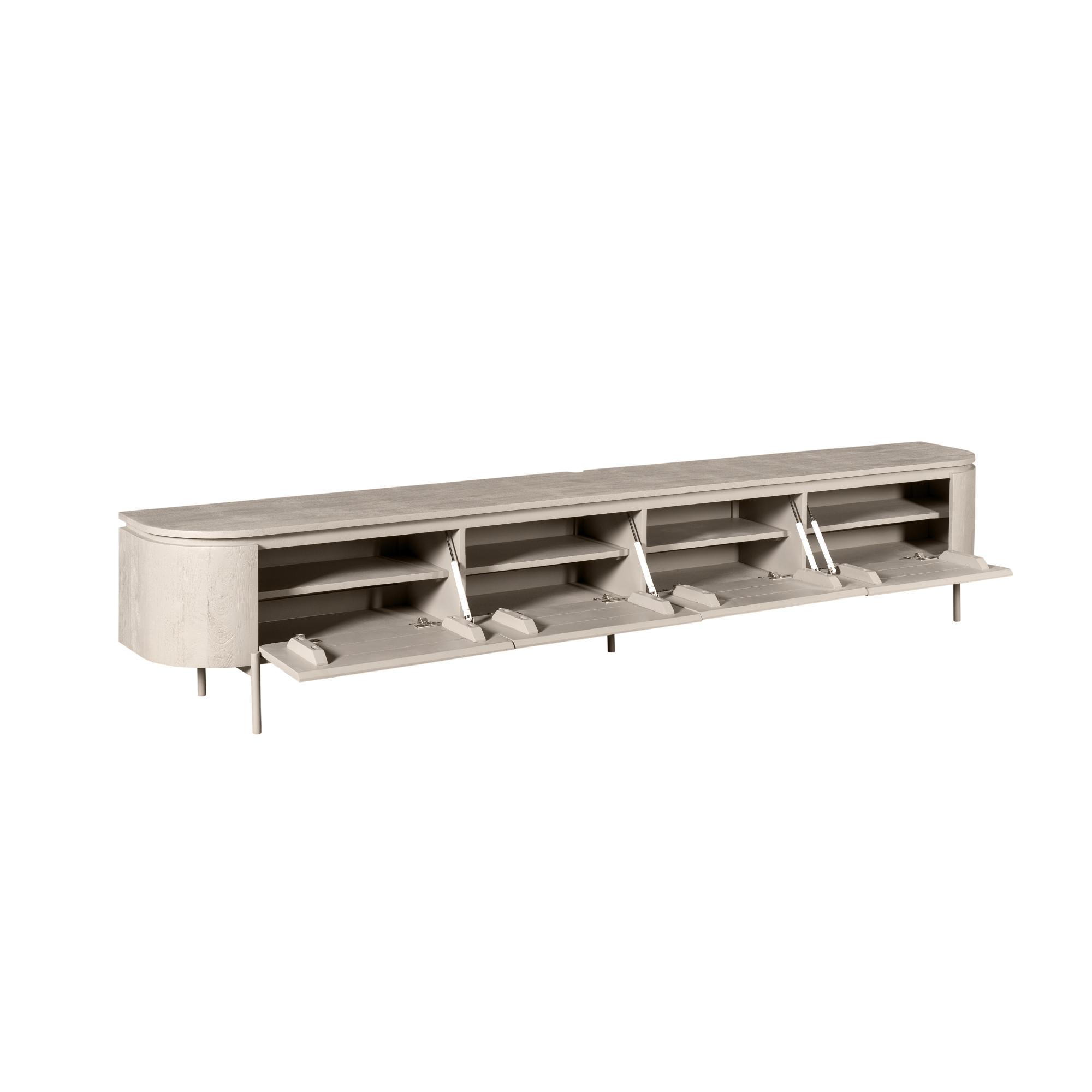 Tv meubel Excellent Taupe Mangohout 240 cm - Image 15