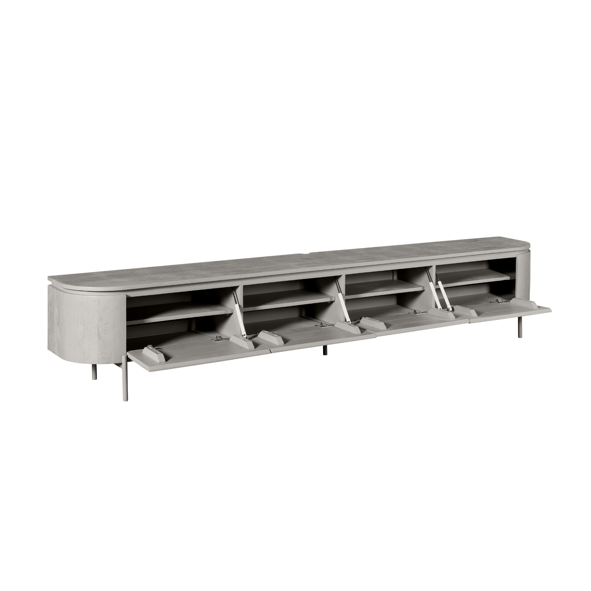 Tv meubel Excellent Taupe Mangohout 240 cm - Image 20