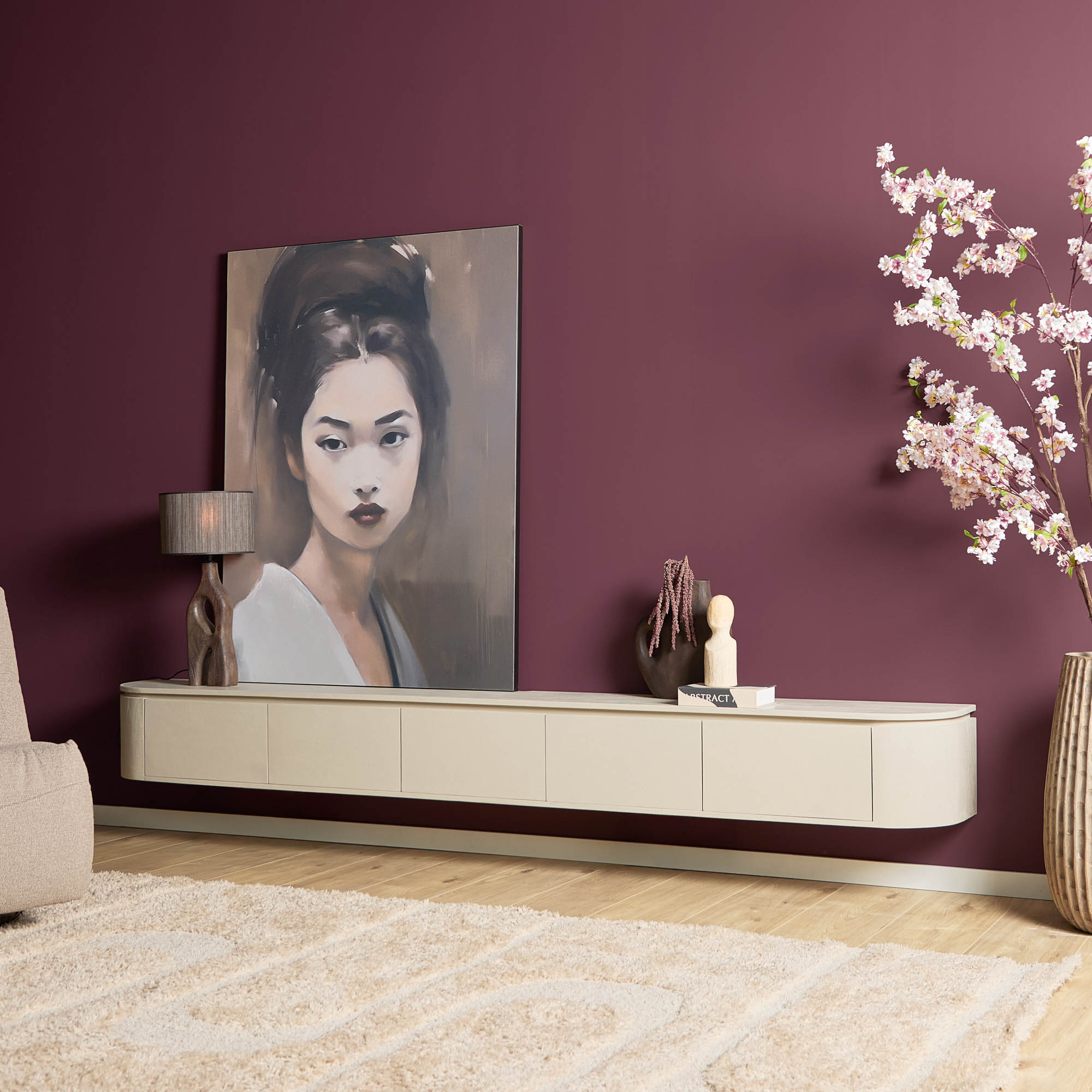 Tv meubel Excellent Zand Mangohout 280 cm - Image 2