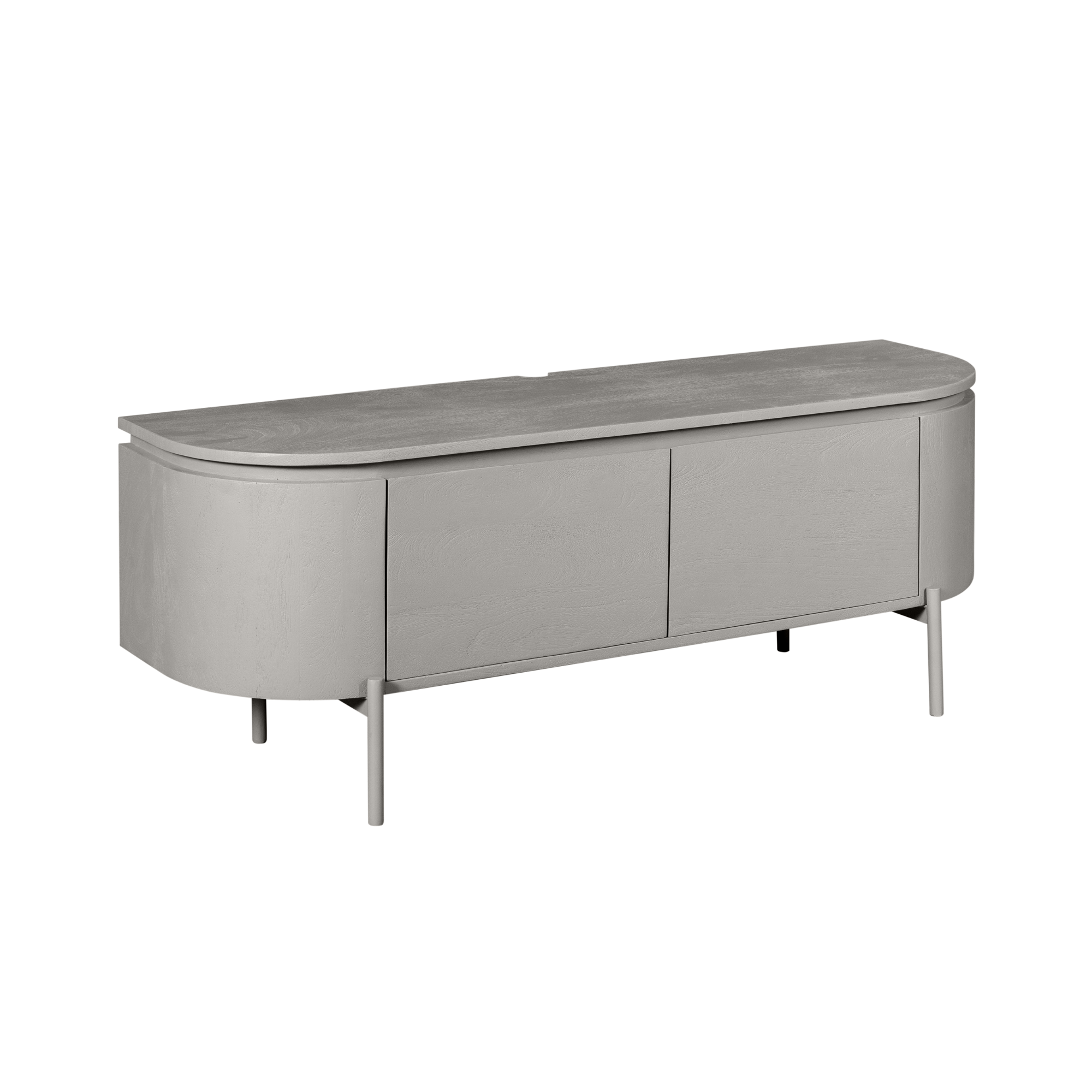 Tv meubel Excellent Taupe Mangohout 120 cm - Image 12