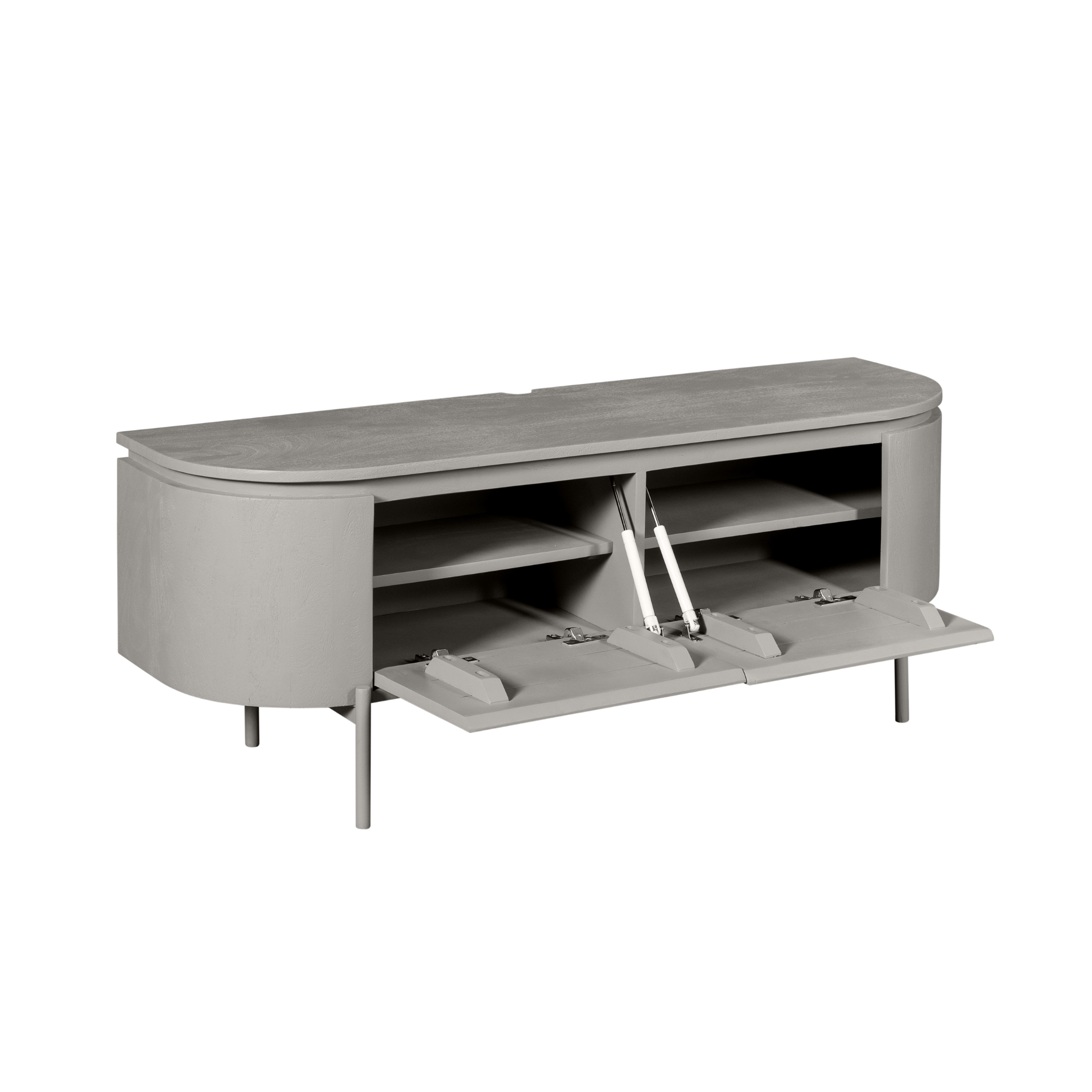 Tv meubel Excellent Taupe Mangohout 120 cm - Image 14