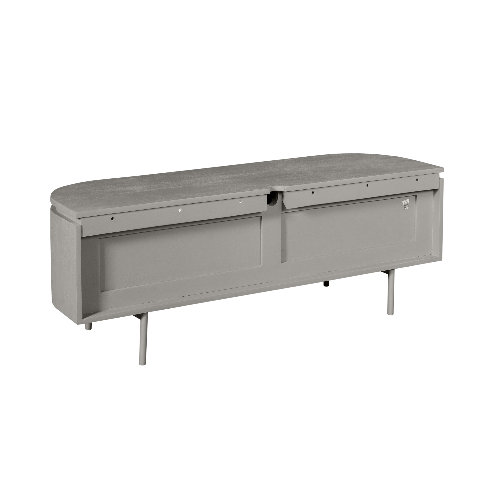 Tv meubel Excellent Taupe Mangohout 120 cm - Image 15