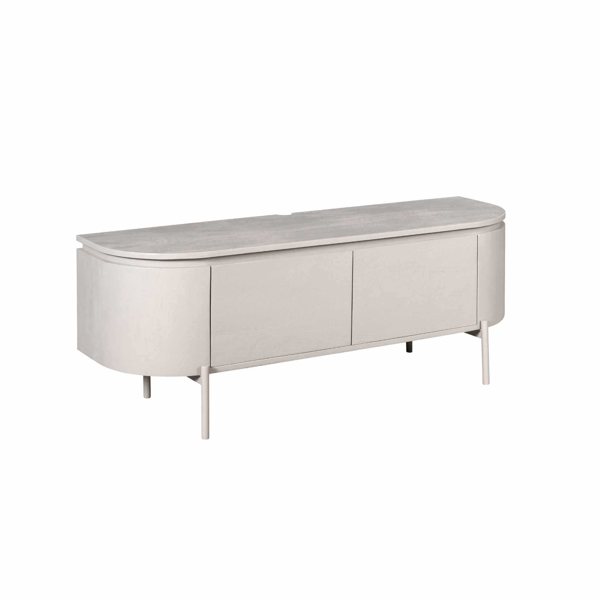Tv meubel Excellent Taupe Mangohout 120 cm - Image 17