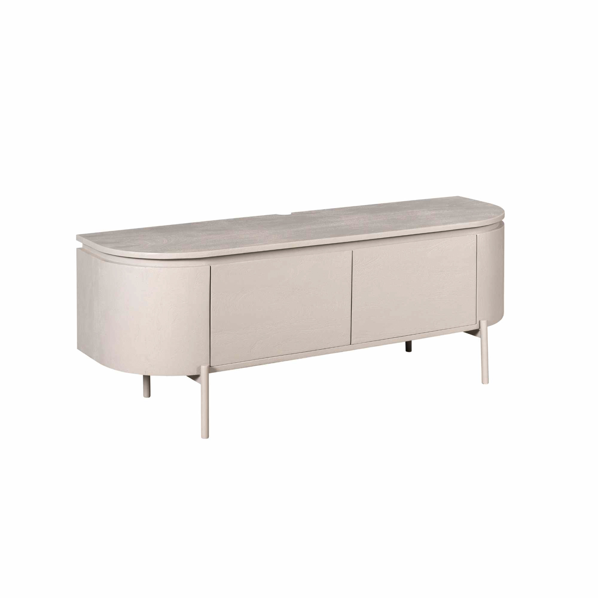 Tv meubel Excellent Taupe Mangohout 120 cm - Image 20
