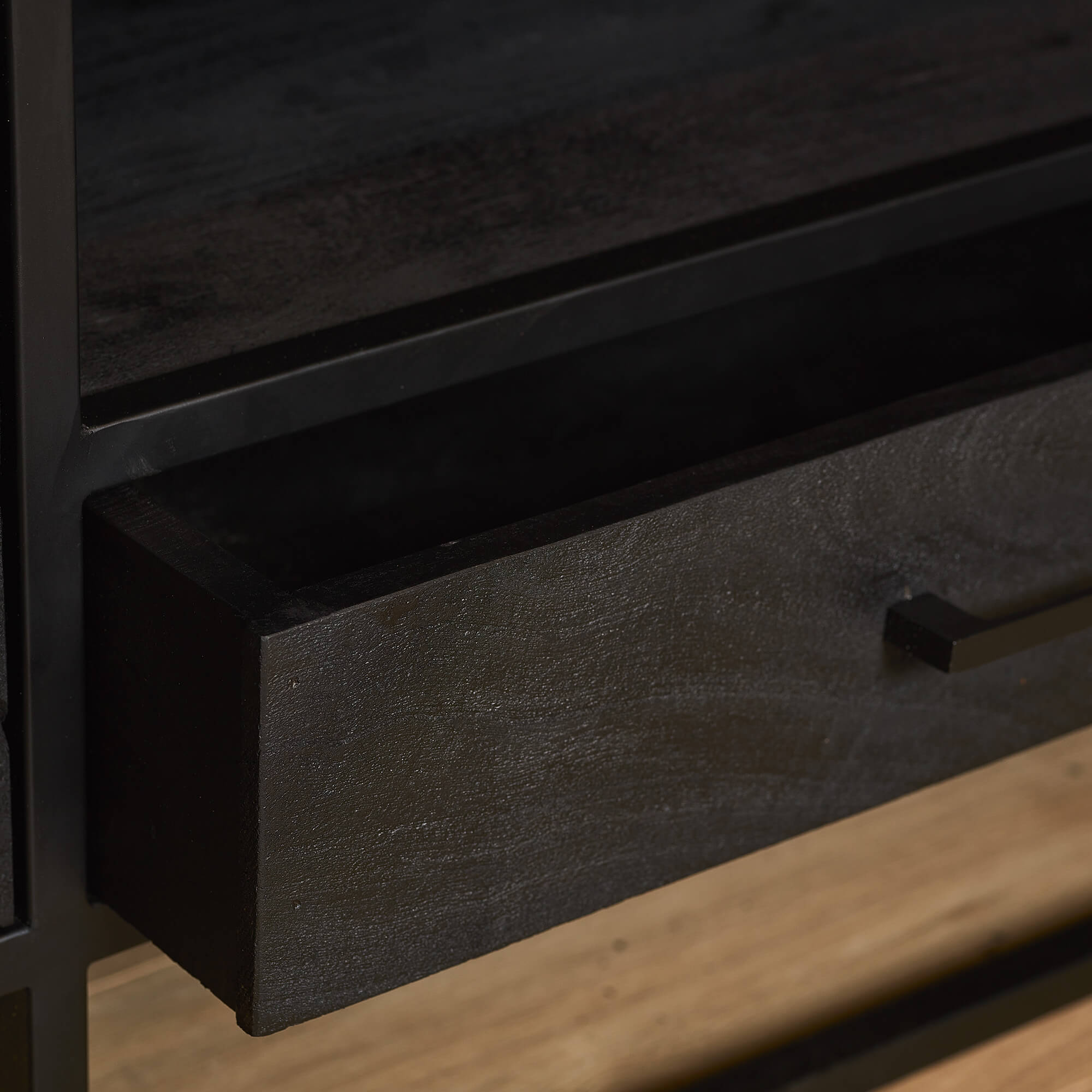 Tv meubel New York Zwart Mangohout 180 cm - Image 3