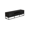 STF-8514_6 Tv meubel New York Zwart Mangohout 180 cm - Image 7