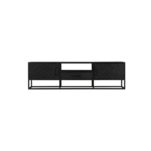 Tv meubel New York Zwart Mangohout 180 cm - Image 4