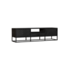 STF-8514_4 Tv meubel New York Zwart Mangohout 180 cm - Image 5