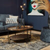 Ovale salontafel Kate Goud Aluminium 100 cm - Image 1