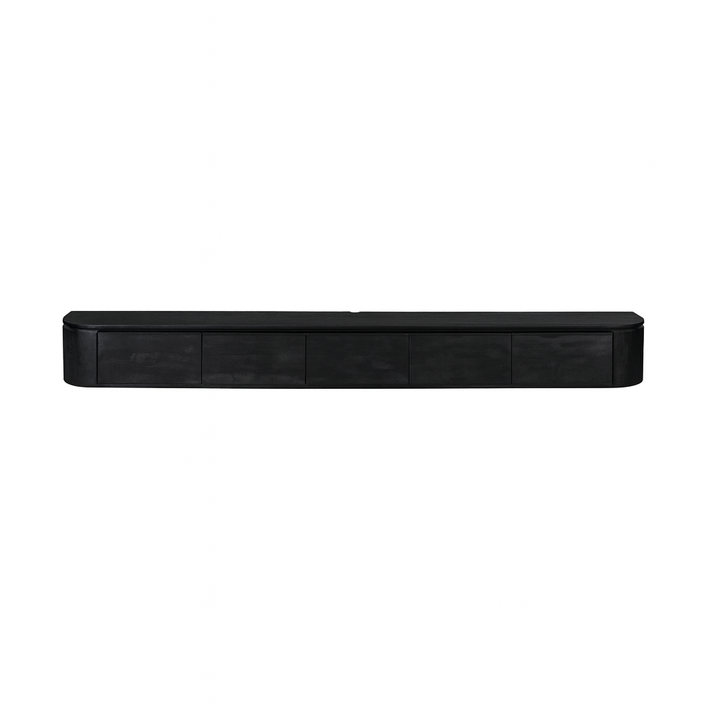 Tv meubel Excellent Zwart Mangohout 280 cm - Image 7