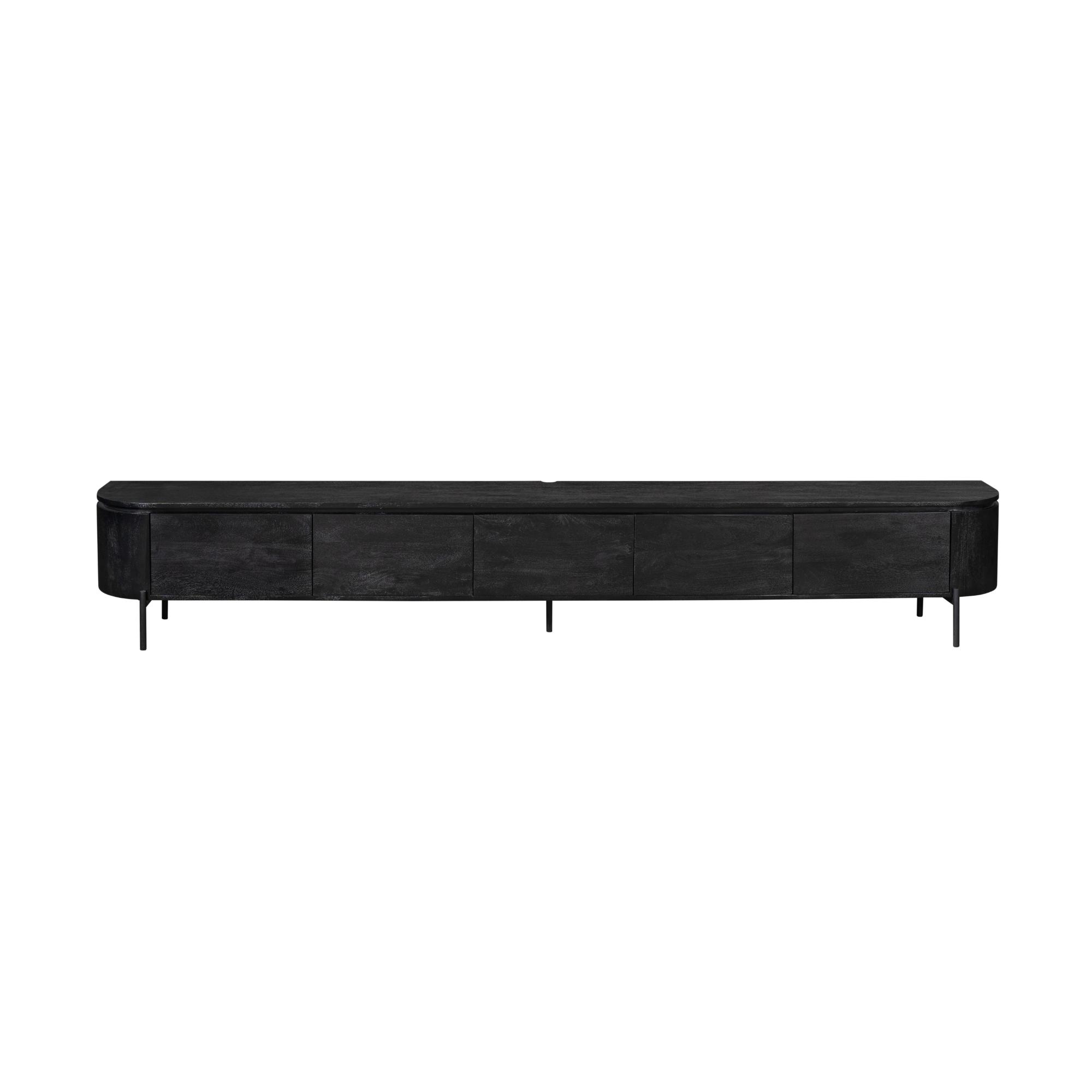 Tv meubel Excellent Zwart Mangohout 280 cm - Image 8