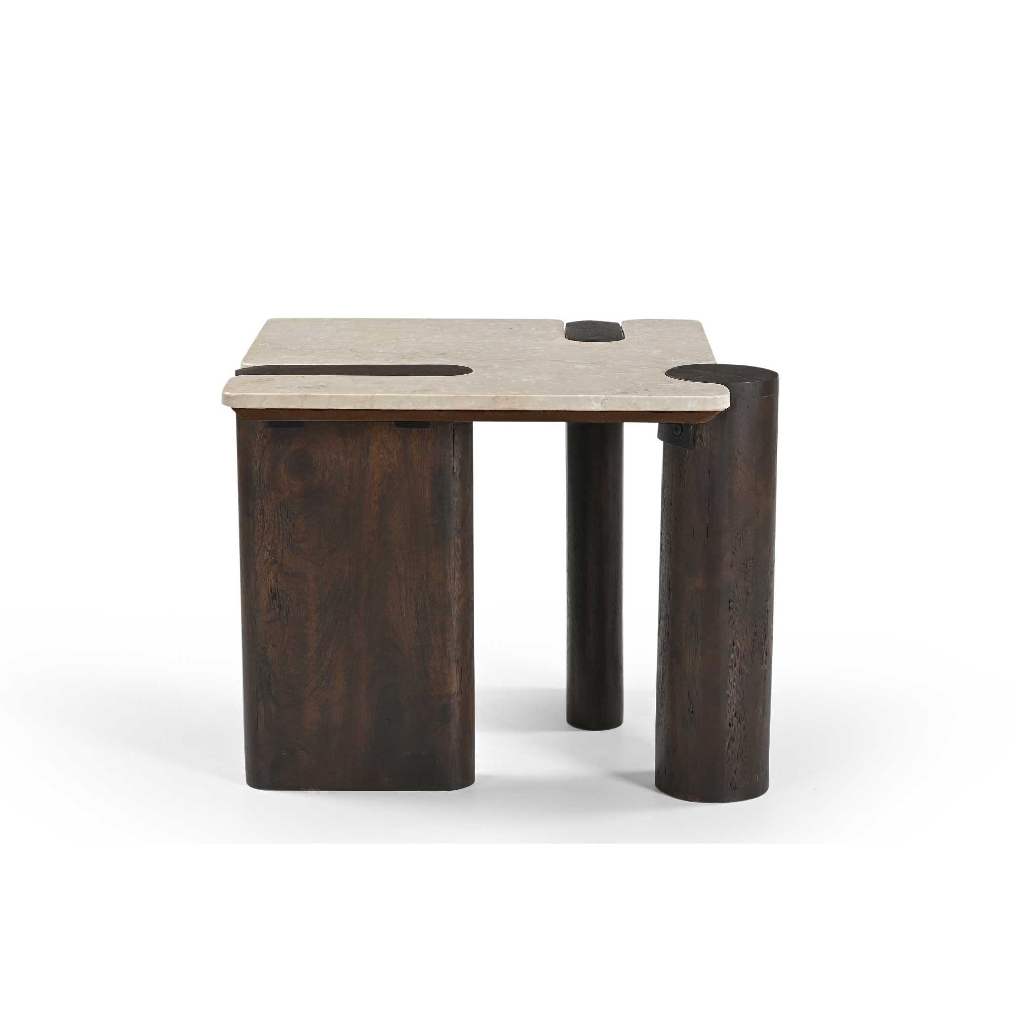 Bijzettafel Maeve Bruin Marmer 57 cm - Image 7