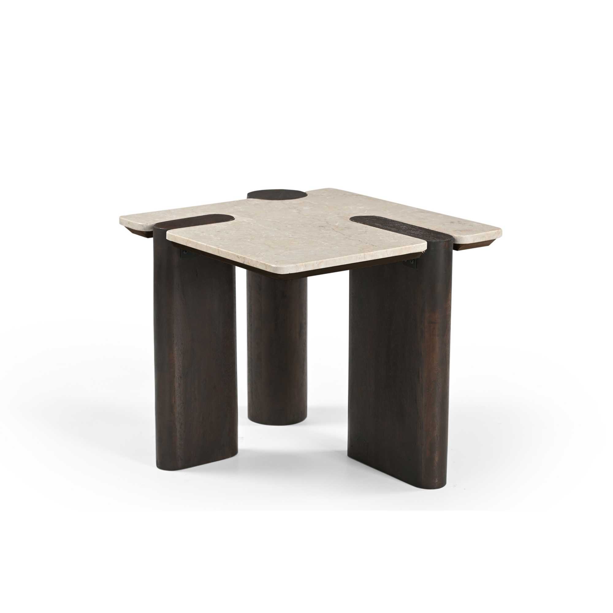 Bijzettafel Maeve Bruin Marmer 57 cm - Image 8