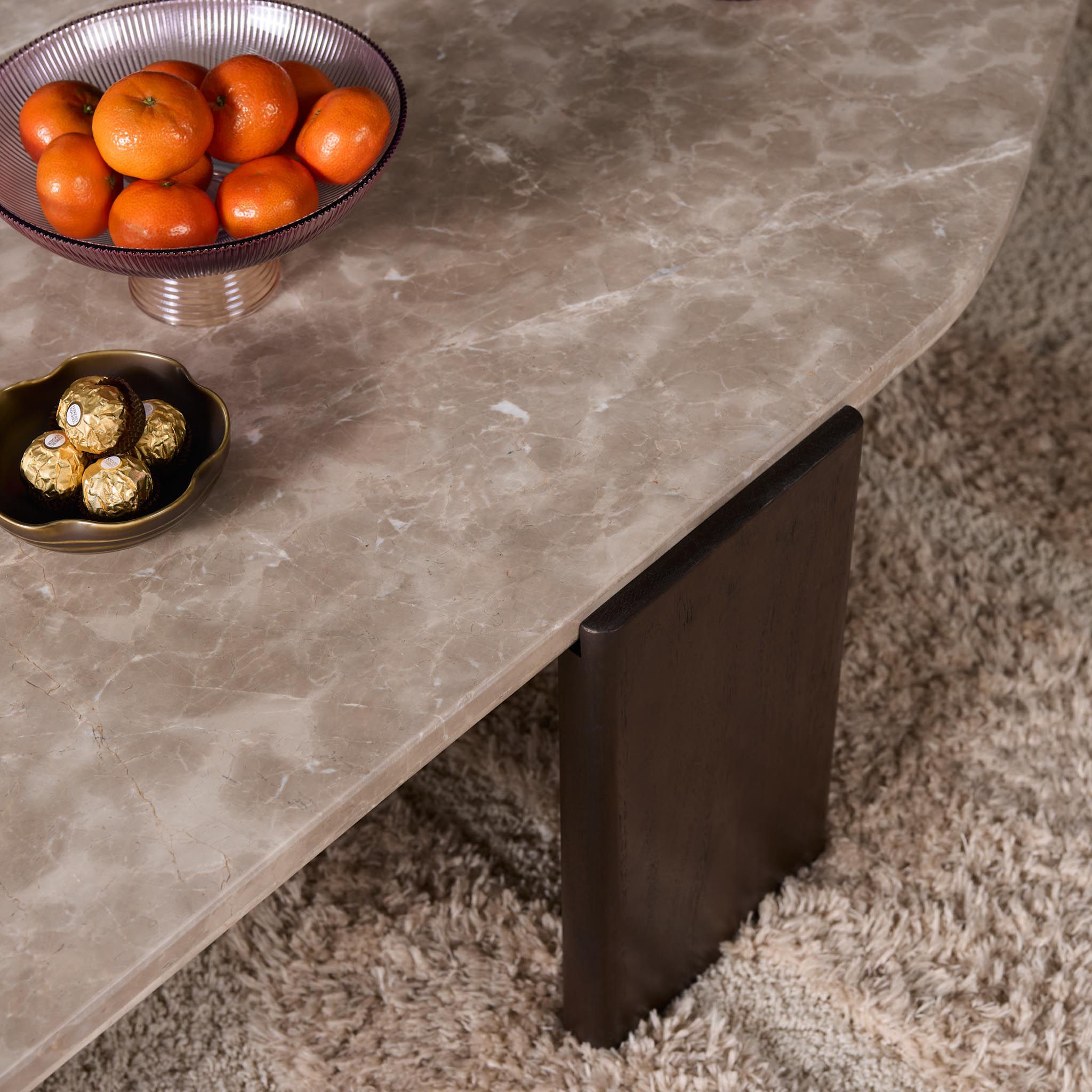 Salontafel Maeve Bruin Marmer 128 cm - Image 5