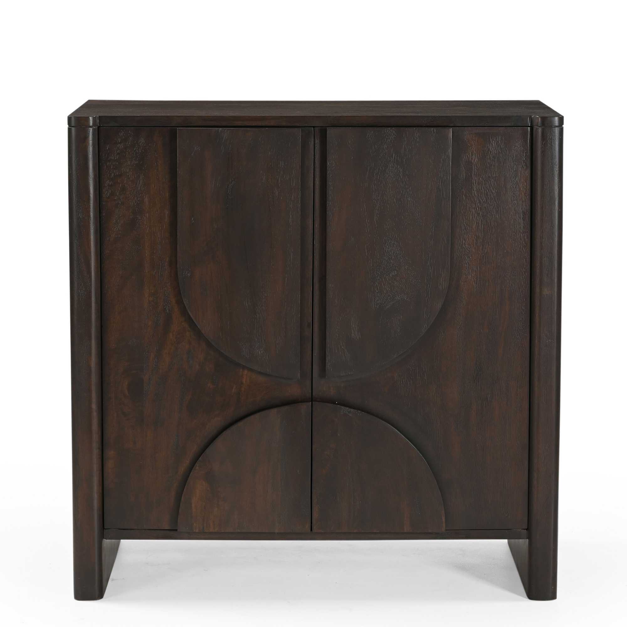 Kabinet kastje Zana Bruin Mangohout 80 cm - Image 1