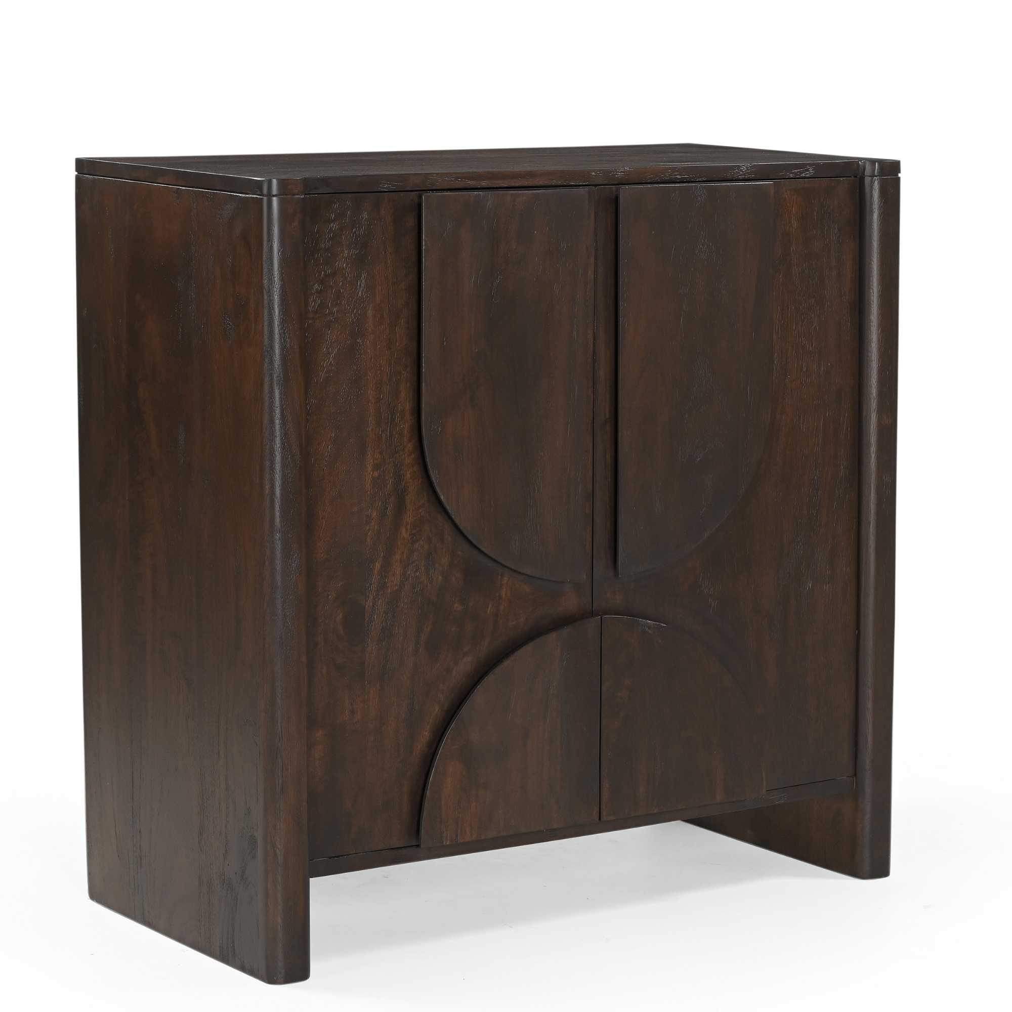 Kabinet kastje Zana Bruin Mangohout 80 cm - Image 2