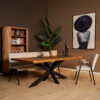 Boomstamtafel Boston Naturel Mangohout 240 cm - Image 1