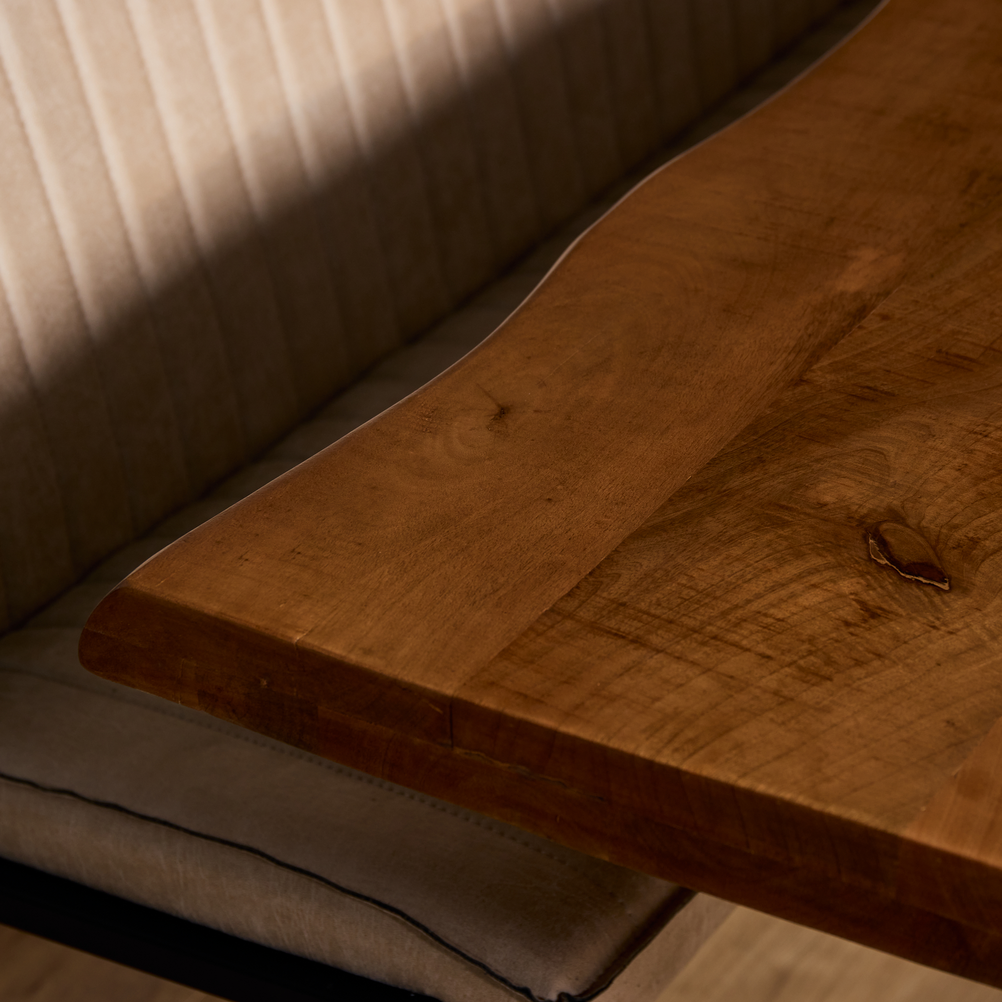 Boomstamtafel Boston Naturel Mangohout 240 cm - Image 4