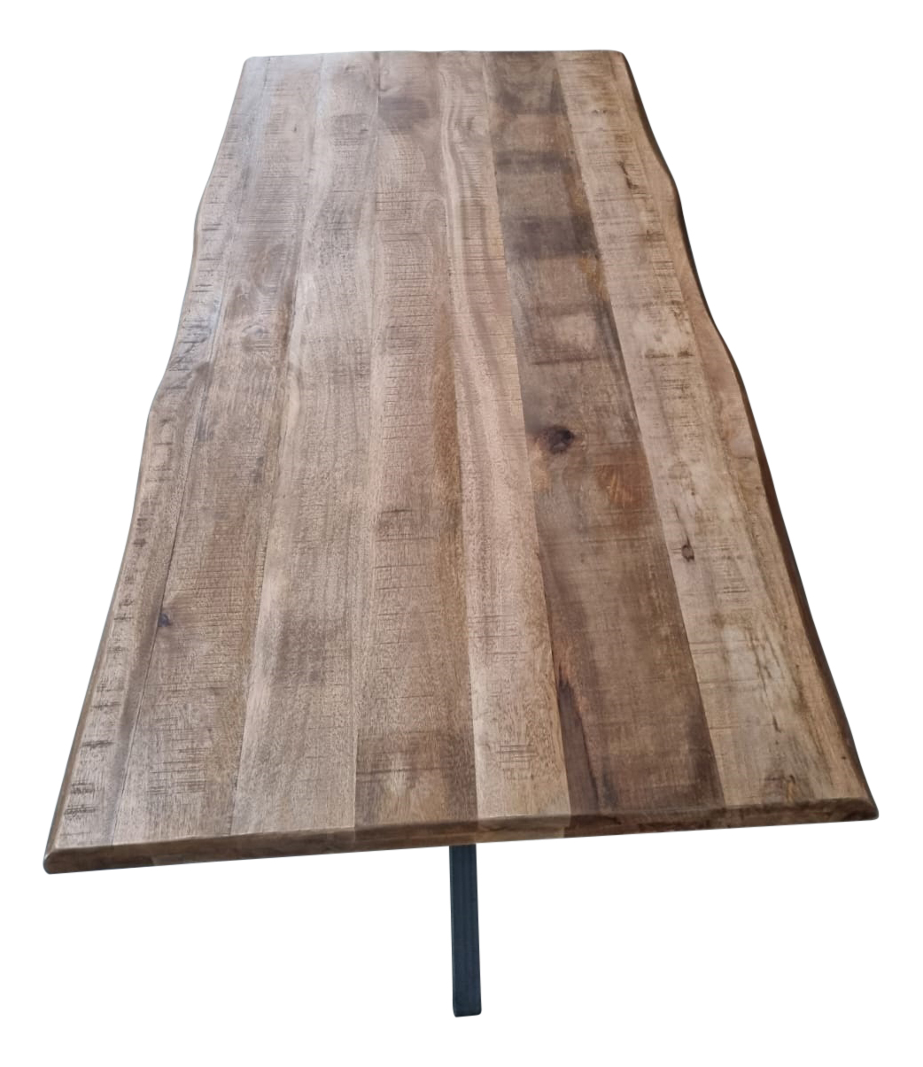 Boomstamtafel Boston Naturel Mangohout 220 cm - Image 9
