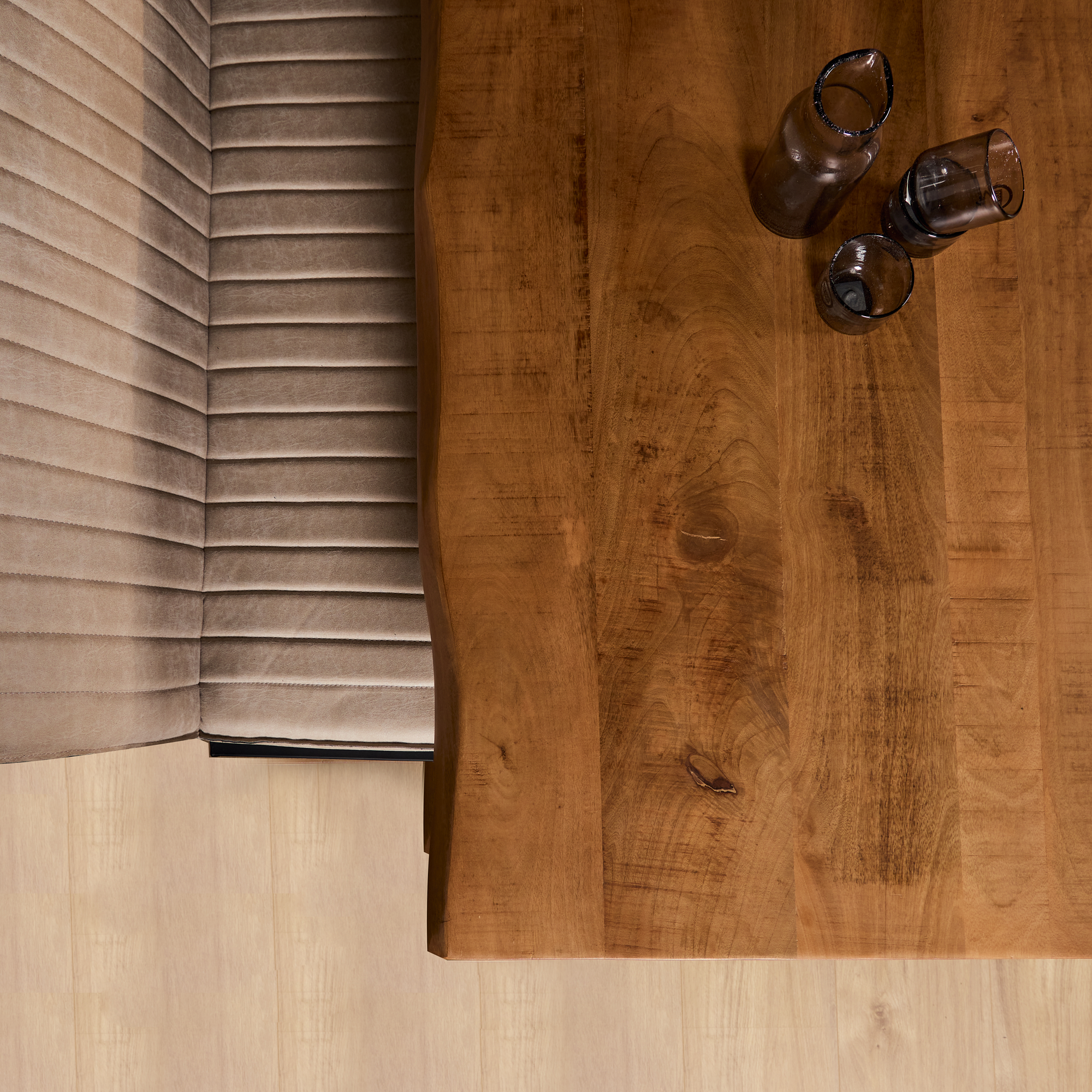 Boomstamtafel Boston Naturel Mangohout 220 cm - Image 3