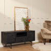 Tv meubel Brandy Zwart Mangohout 120 cm - Image 1