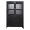 STF-814_5 Vitrinekast Boaz Zwart Mangohout 115 cm - Image 6