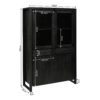 STF-814_6 Vitrinekast Boaz Zwart Mangohout 115 cm - Image 7