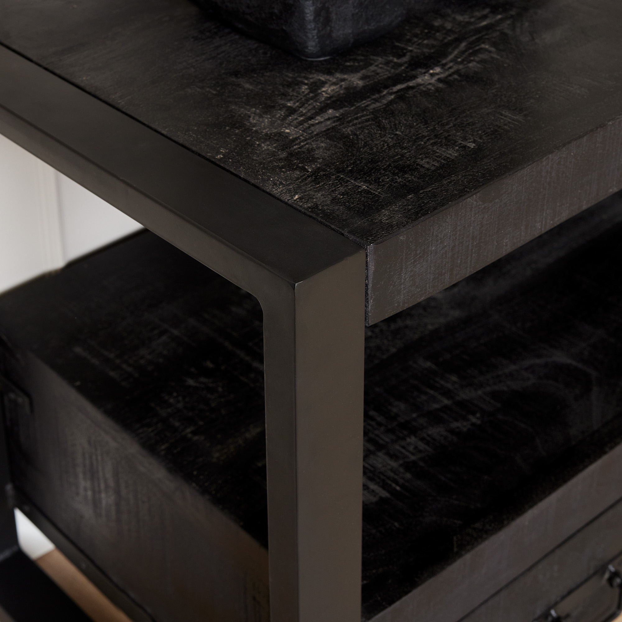 Tv meubel Boaz Zwart Mangohout 180 cm - Image 2