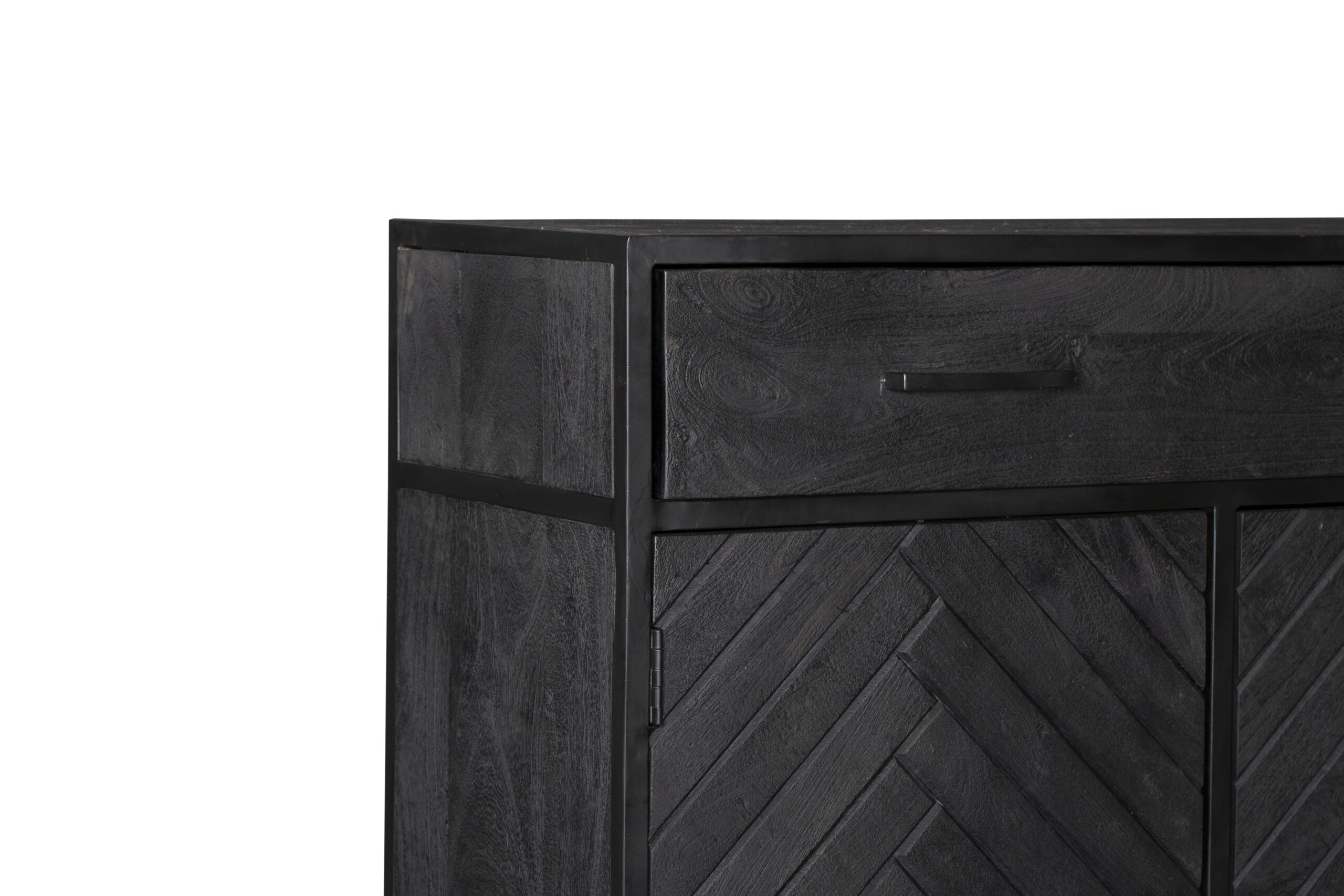 Kabinet New York Zwart Mangohout 100 cm - Image 8