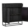 STF-8511_6 Kabinet New York Zwart Mangohout 100 cm - Image 7