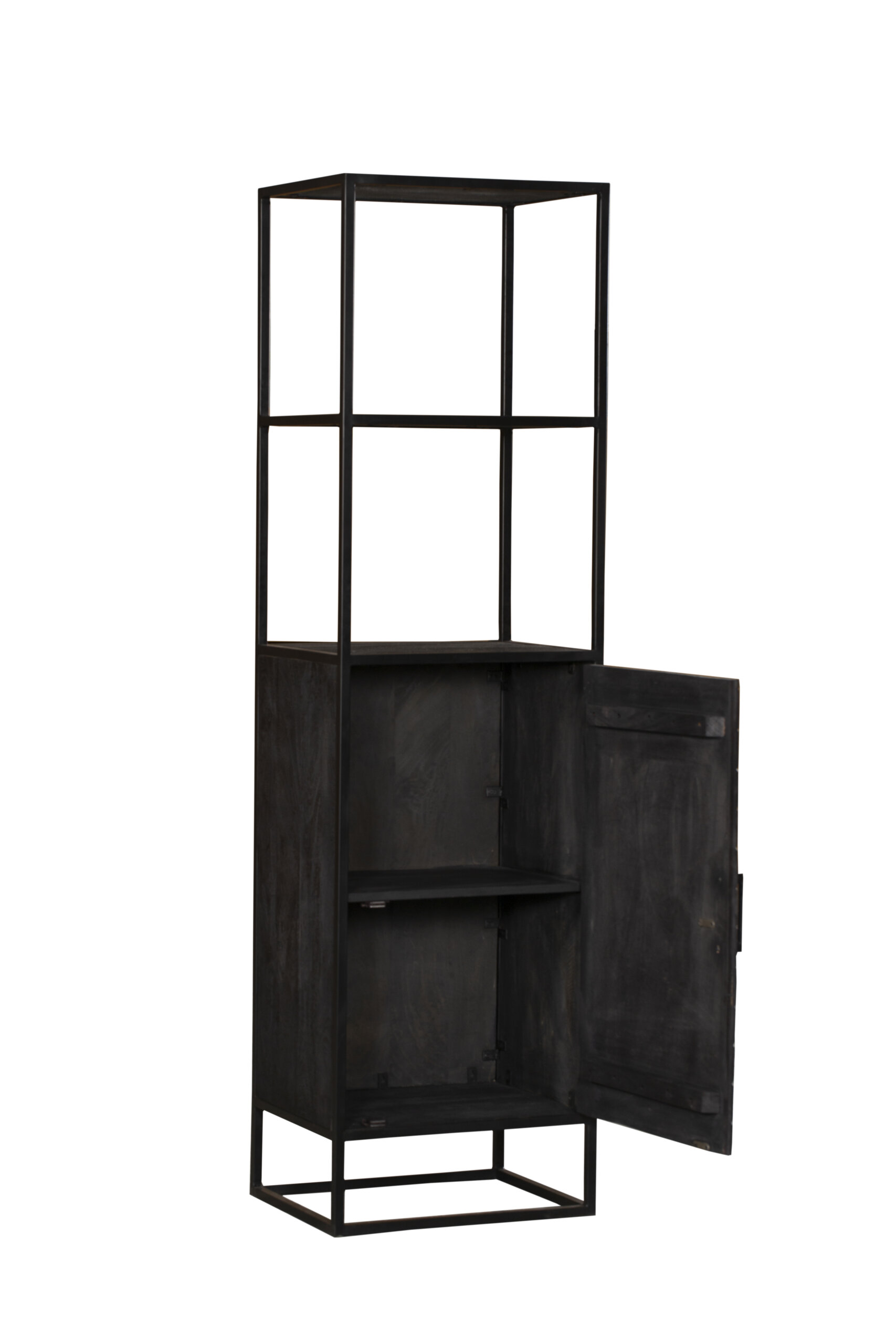 Boekenkast New York Zwart Mangohout 55 cm - Image 6