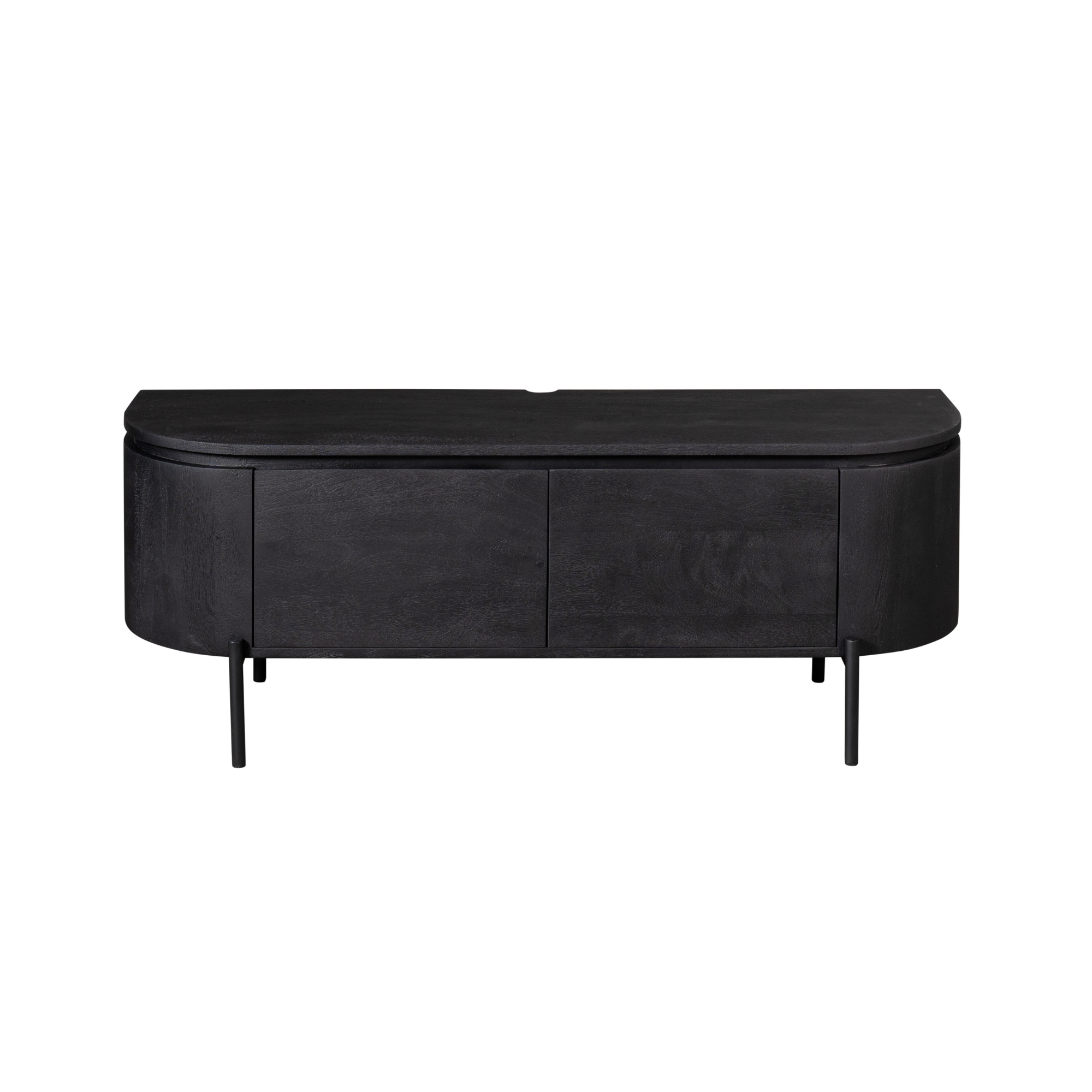 Tv meubel Excellent Zwart Mangohout 120 cm - Image 8
