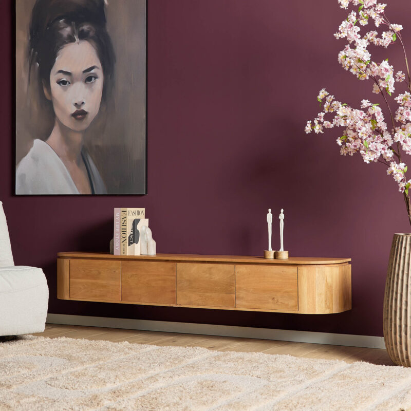 Tv meubel Excellent Naturel Mangohout 200 cm - Image 2