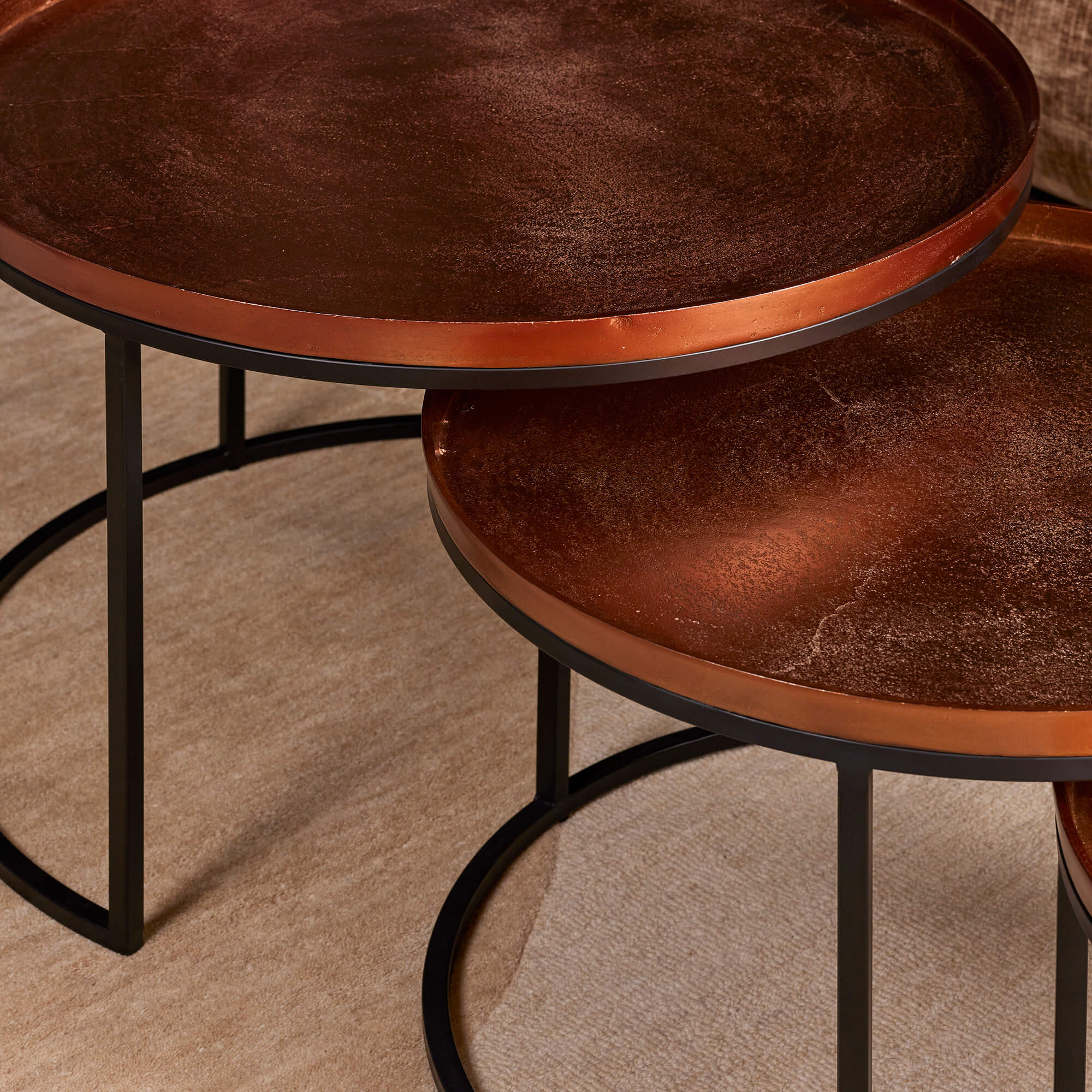 Salontafel set Clive Koper Aluminium 70 cm - Image 2