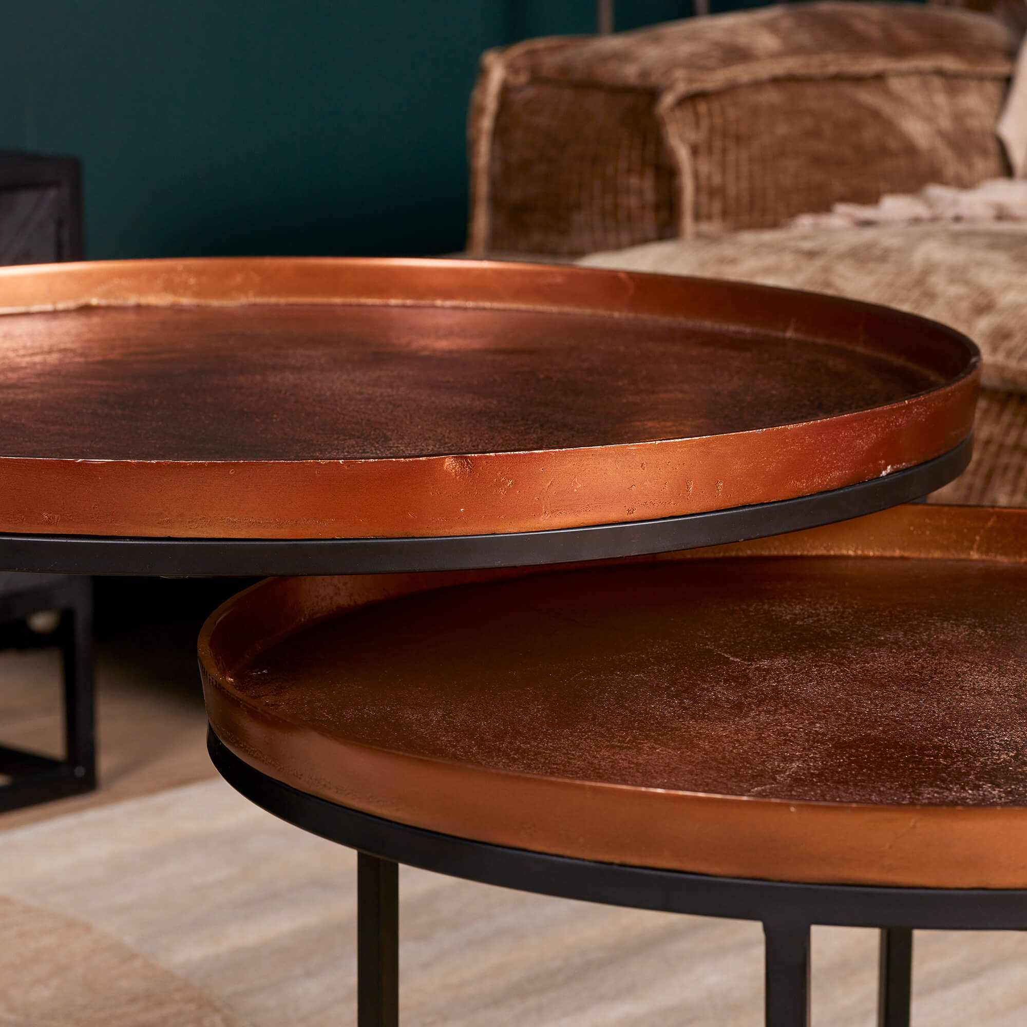 Salontafel set Clive Koper Aluminium 70 cm - Image 3